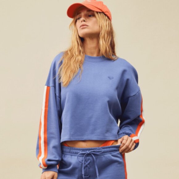 NWT Roxy Bright Lights Terry Sweatshirt - Picture 1 of 7